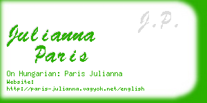 julianna paris business card